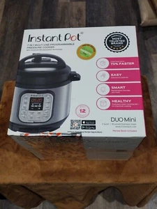 Instant Pot Duo Mini 7-in-1 Cooker, 3 Quart, Stainless Steel, Free Recipe - Picture 1 of 5