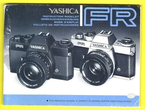 CAMERA MANUAL YASHICA FR INSTRUCTION BOOKLET - Picture 1 of 1