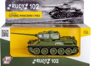 Tank T-34-85 name: RUDY 102 scale 1:43 WWII T-34/85 DIECAST metal - Picture 1 of 2