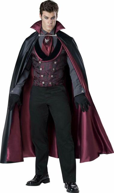 Fantasia masculina de vampiro muito legal, Preto, G 