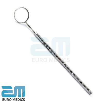 MEDENTRA MANUFACTURING PK Dental Mouth Mirror Handle With Mirror #4 3 Years Warranty, Stainless St, CE