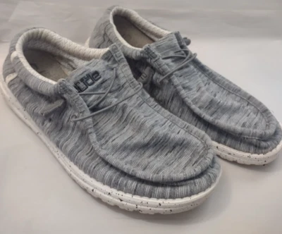Zapatos sin cordones Hey Dude para hombre Wally elástico polar gris talla 14 Foto 1 de 4