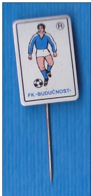 FOOTBALL - Soccer Club FK BUDUCNOST - Podgorica  Montenegro - club's jersey pin - Image 1 of 2