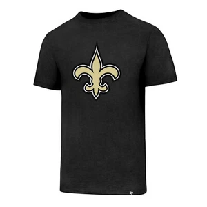 New Orleans Saints Logo Heather Black Shirt '47 Size S and L Short Sleeve - Picture 1 of 6