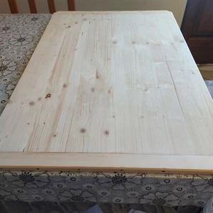 Spianatoia In Legno Di Abete Massello Con Fermo Antiscivolo 86x50 (ASFORWOOD) - Foto 1 di 5
