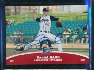 2007 Lancaster Jethawks Grandstand #1 Daniel Bard signed auto autograph pre rc 