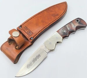 VINTAGE - RARE IC CUT - MADE IN JAPAN - SILVER COLLECTION FIXED BLADE KNIFE - Picture 1 of 7