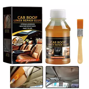 Car Roof Liner Repair Glue 100ml Heavy Headliner Adhesive Fast Dry Glue Liquid - Picture 1 of 12