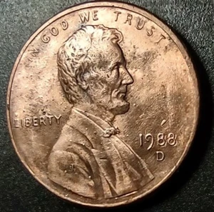 1988 D Lincoln Memorial Cent Denver Mint Doubled Date Error Doubled Mint Mark - Picture 1 of 24