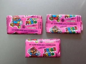 3 RARE SEALED 1992 Nintendo Super Mario Bros Bubble Gum & Sticker - From Europe - Bild 1 von 24