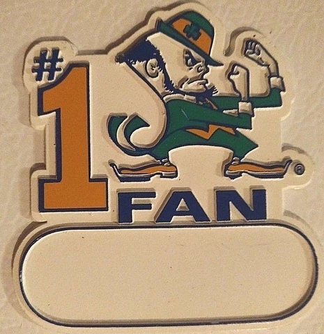 NOTRE DAME FIGHTING IRISH #1 Fan Magnets 2.5x3" Set of 2 FREE U.S. SHIP New ! Cover