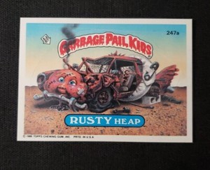 RUSTY HEAP 247a Garbage Pail Kids 1986 Original Series 6 Topps GPK Card 