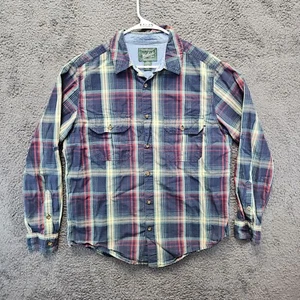 Woolrich Hemd Herren Large blau kariert Langarm Knopfleiste - Bild 1 von 11