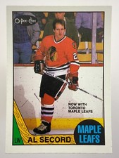 1987-88 Al Secord Toronto Maple Leafs 111 OPC O-Pee-Chee Hockey Card DD564