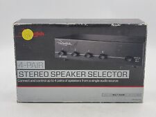 Rocketfish 4-Pair RF-SSVC4 Black Stereo Speaker Selector