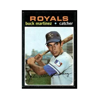1971 Topps Baseball Card Buck Martinez Royals #163 - Image 1 of 3