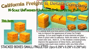 California Freight STACKED BOXES-PALLETED/Small(3pcs) N/1:160 - Picture 1 of 12