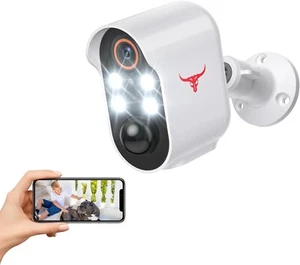 Wireless Security Camera For Home Outdoor Security, Battery Powered 1080P HD - Picture 1 of 3