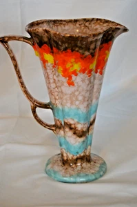 Czech Multi Colored Pitcher - Picture 1 of 4