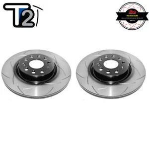 DBA T2 Street Slotted Rotors PAIR FRONT FOR Audi A3, TT/VW Golf Mk7, 7.5 Inc GTI - Picture 1 of 2