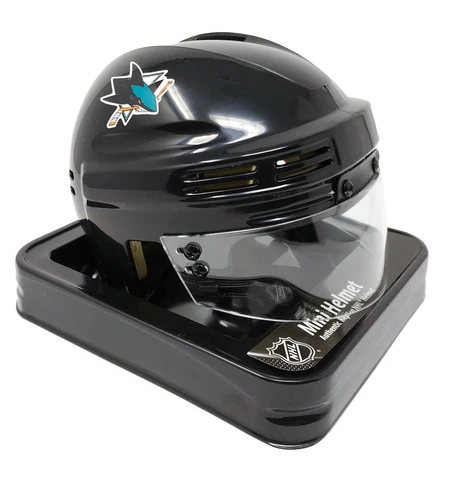 SAN JOSE SHARKS NHL LICENSED BLACK MINI HELMET Cover