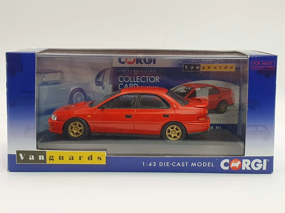 Subaru Impreza Turbo COrgi 1/43 Rosso - Immagine 1 di 3