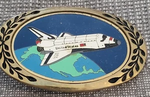 SPACE SHUTTLE: Heritage Collection Vintage 1980 Space Shuttle Messing Gürtelschnalle - Bild 1 von 5