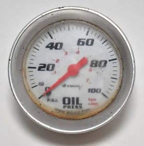 Manometro pressione olio motore Equus 8244 serie 8000 psi 2" meccanico - Foto 1 di 4