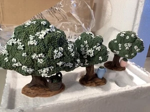 HAWTHORNE VILLAGE NEW IN BOX 3 MORINGA PEREGRINA TREES - TREES OF LIFE NATIVITY - Picture 1 of 3