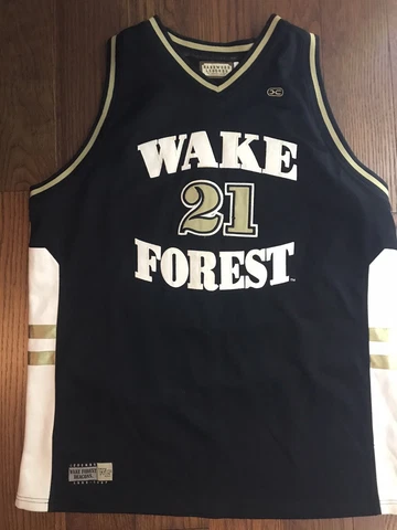 Vintage 1997 Tim Duncan WAKE FOREST DEMON DEACONS Hardwood  Legends JERSEY 3XL Cover