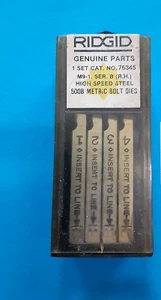 RIDGID 76345 M9-1.0 MERTIC Pipe Dies - Picture 1 of 1