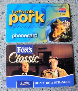 2 TARJETAS TELEFÓNICAS PREPAGADAS VINTAGE AÑOS 90 FOX'S CLASSICS & LET TALK PORK - Imagen 1 de 2