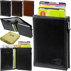 CAMEL ACTIVE Leder RFID Aluminium Karten Etui Mappe Auto Tasche Kreditkartenetui - Picture 1 of 43