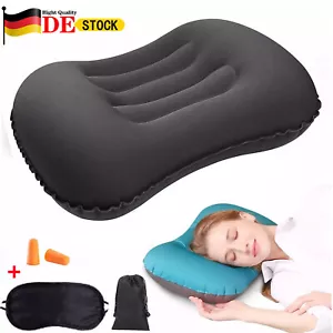 Aufblasbares Kissen Ultraleichtes Kopfkissen für Strand Reise Camping Outdoor - Bild 1 von 14