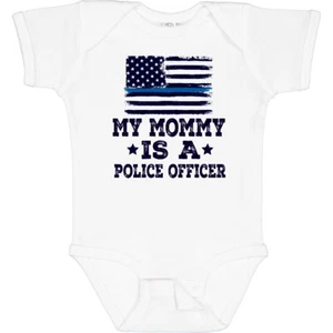 Inktastic Mommy Is A Police Officer Law Enforcement Baby Bodysuit Mom Policeman - Picture 1 of 11