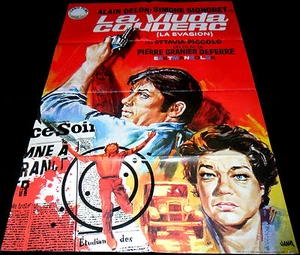 1971 La Veuve Couderc ORIGINAL SPAIN POSTER Alain Delon Simone Signoret - Imagen 1 de 1