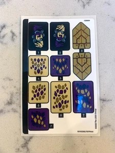 LEGO FOGLIO ADESIVO per 71836 Arco Drago di Focus, Nuovo e Originale! - Foto 1 di 1