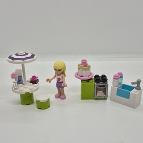 LEGO Friends Stephanie's Outdoor Bakery 3930 Complete Set 45 pcs Mini-Doll 2012
