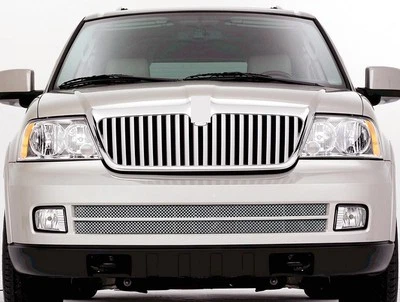 Se adapta a 05-06 Lincoln Navigator parachoques inferior rejilla de malla inoxidable Foto 1 de 3