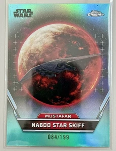 Topps Star Wars 2024 Hyperspace Naboo star skiff Mustafar 084/199 Refractor #44 - Picture 1 of 4
