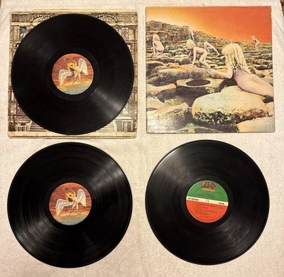 Vinyl, Led Zeppelin, Physical Graffiti, 1975, Houses Of The Holy, 1973, VG Read - Image 1 of 4