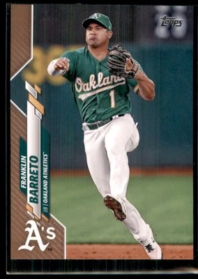 2020 Topps Blue Franklin Barreto 0475/2020 Oakland Athletics #356 - Изображение 1 из 2