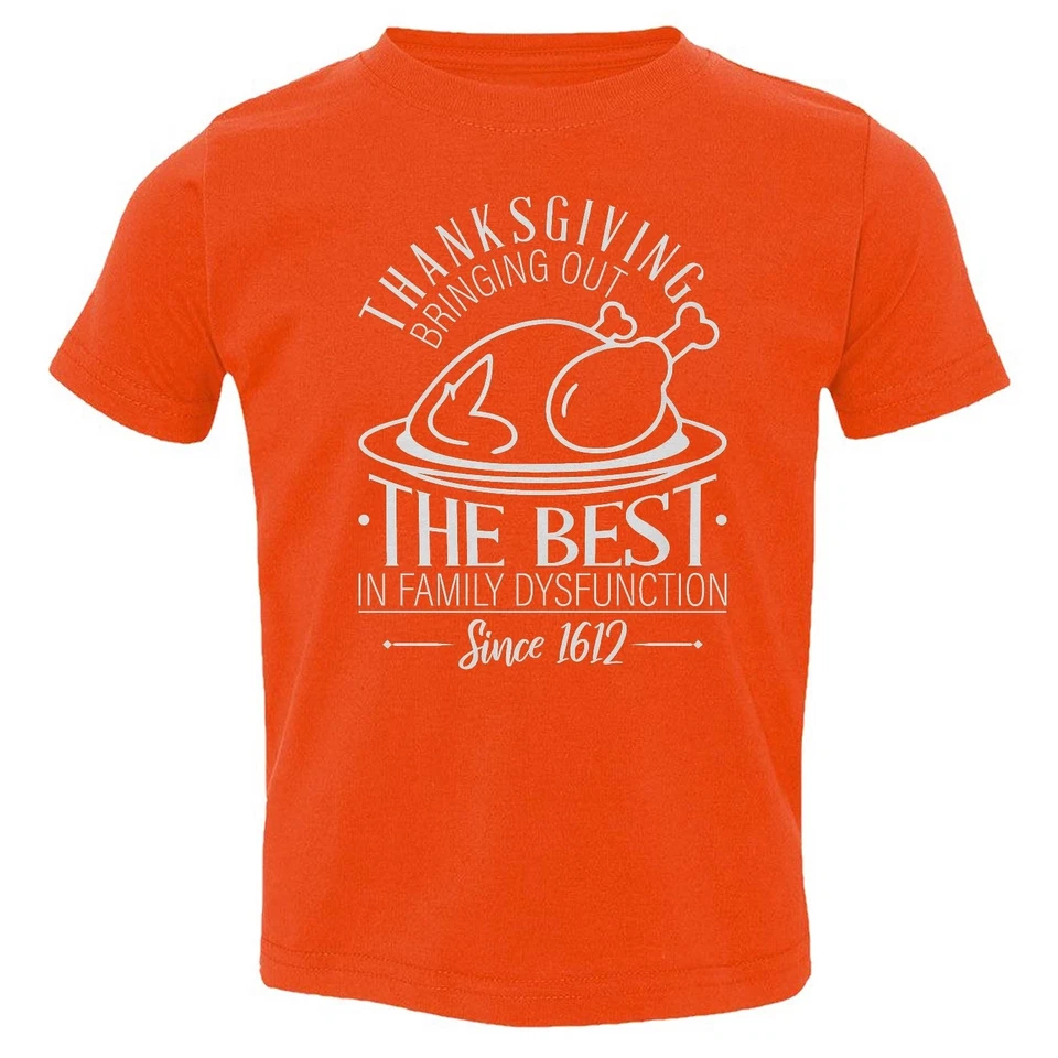 Camiseta infantil Thanksgiving Bringinging Out - Desde 1612 design Turquia - Imagem 1 de 1