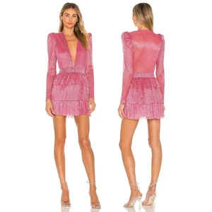 Sabina Musayev X REVOLVE Carry Mini Dress Tiered Ruffle Party Cocktail Hoco M - Picture 1 of 11