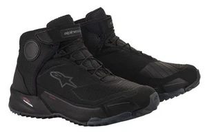 Waterproof Motorcycle Shoes Alpinestars Cr-X Drystar Riding Black - Picture 1 of 1