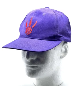 Vtg. 90s Purple Toronto Raptors Sports Specialties Strapback Hat OSFA Clean - Picture 1 of 12