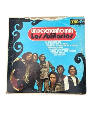 "Tejano Tex Mex Latin" "Los Solitarios "   "Un Desengano Mas LP Vinyl Album - Imagem 1 de 4