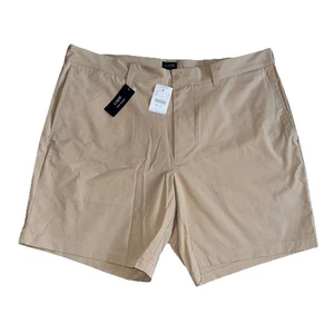 NWT J.Crew Men’s Tech Shorts Beige Size 35 With 7” Inseam Stretch Quick Dry Golf - Picture 1 of 12
