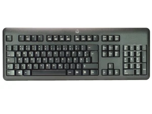 hp KBRF57711 Wireless Desktop Tastatur schwarz QWERTZ Keyboard USB NEU/OVP; K65 - Bild 1 von 2
