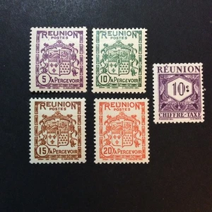 BroadviewStamps French Reunion #J16-J19 MH & MNH F-VF. - Picture 1 of 2